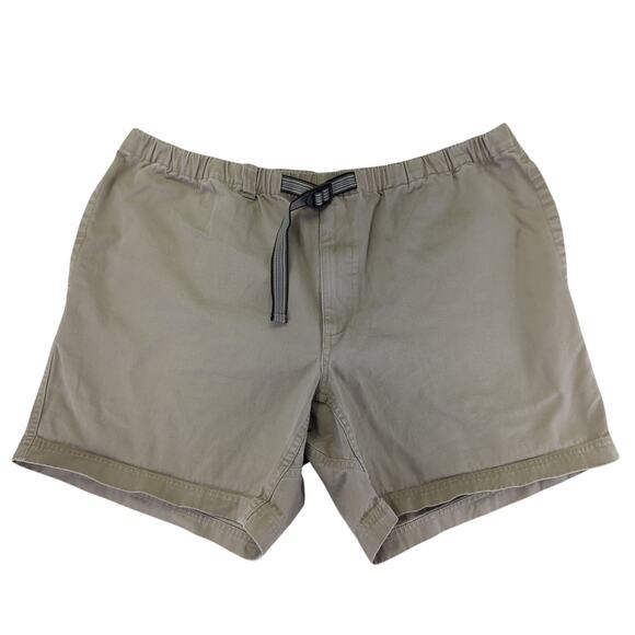 Duluth Trading 7" Gorpcore Shorts Tan Khaki Chino Men's Size‎ XL 100% Cotton - Picture 1 of 4